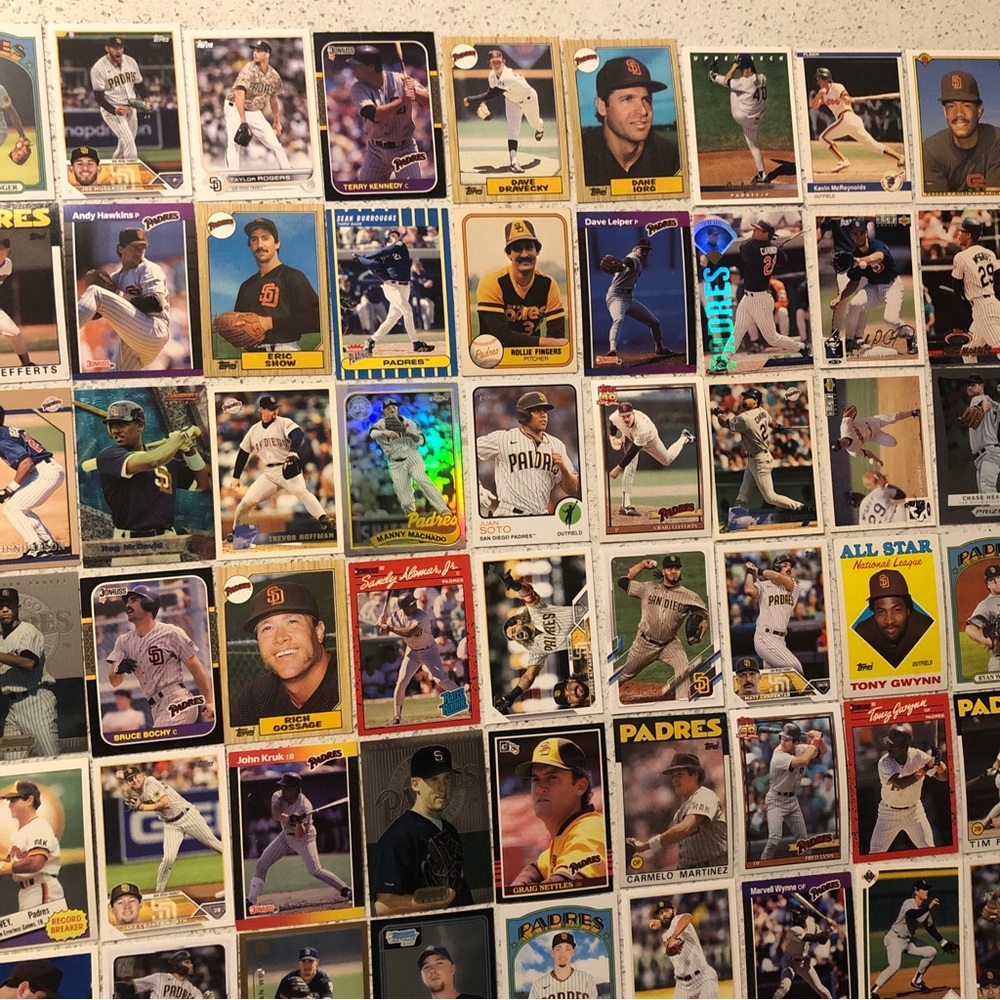 70 San Diego Padres Baseball Cards Tony Gwynn Juan Soto Garvey Snell Machado